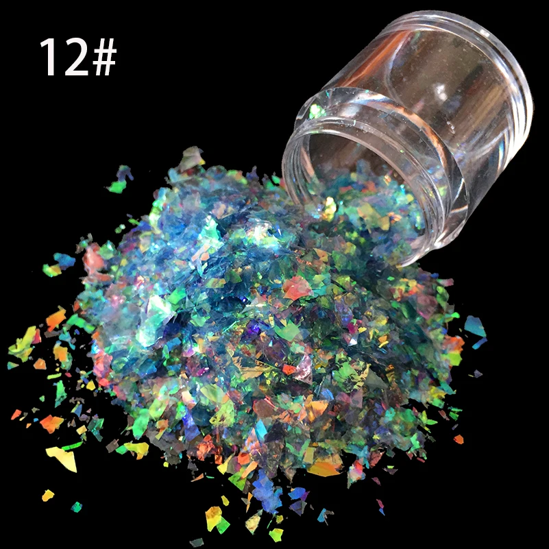 Irregular 10ml/bottle Nail Art Acrylic Glitter Shinny Mixture Ice Mylar SKY BLUE Shell Paper Glitter podwer SG-12 
Irregular 10ml/bottle Nail Art Acrylic Glitter Shinny Mixture Ice Mylar SKY BLUE Shell Paper Glitter podwer SG-12