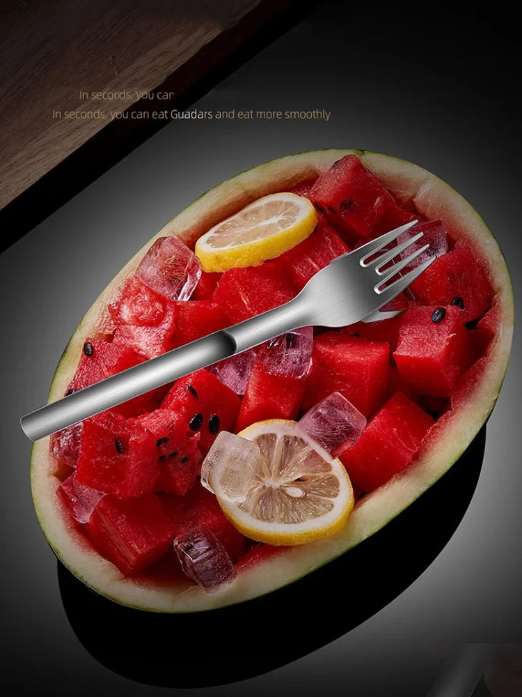 2-in-1 304 Stainless Steel Watermelon Fruit Cutting Forks Melon Divider Fork Can Cut Into Pieces Portable Kitchen Accessories
2-in-1 304 Stainless Steel Watermelon Fruit Cutting Forks Melon Divider Fork Can Cut Into Pieces Portable Kitchen Accessories