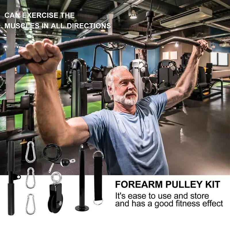 1 Set Pulley System Useful Durable Triceps Equipment Fitness Pulley Set Exercise Tool Arm Pulley System
1 Set Pulley System Useful Durable Triceps Equipment Fitness Pulley Set Exercise Tool Arm Pulley System