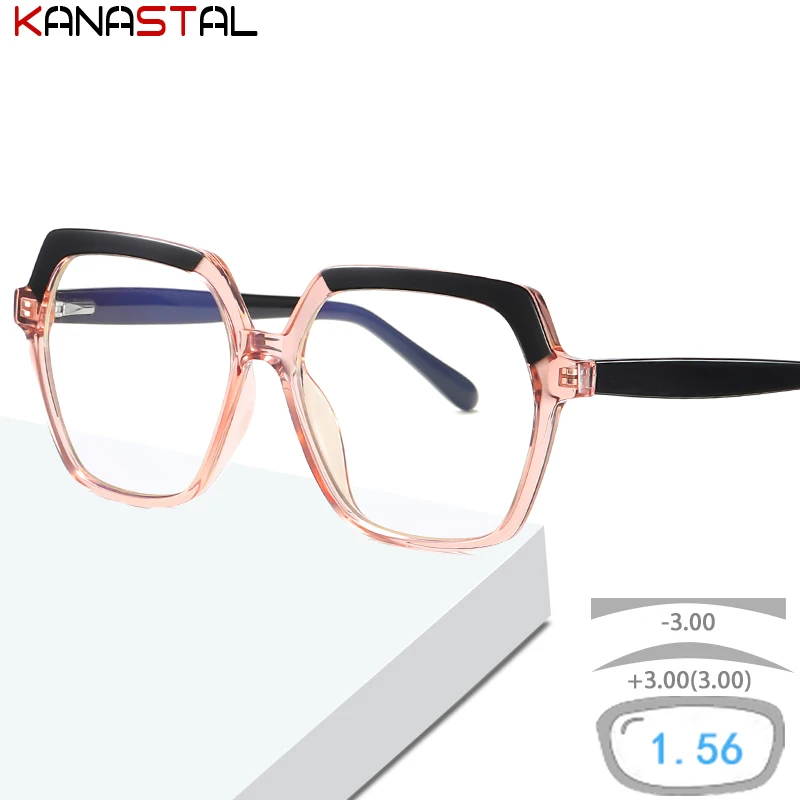 

Женские очки с защитой от сисветильник, мужские очки для чтения при дальнозоркости и близорукости, оправа для очков с линзами CR39, очки по рец...