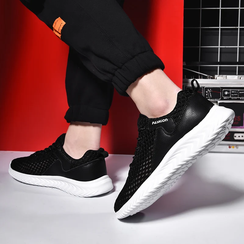 Summer Running Shoes Men Outdoor Casual Walking Jogging Sneakers Fashion Non-slip Sports Shoes Mesh Comfortable Athletic Shoes 
Summer Running Shoes Men Outdoor Casual Walking Jogging Sneakers Fashion Non-slip Sports Shoes Mesh Comfortable Athletic Shoes