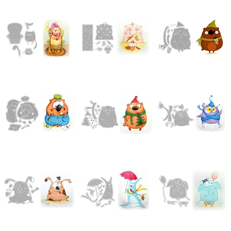 Cartoon Animals 2020 New Metal Cutting Dies and Scrapbooking For Paper Making Cat Bear Bird Dog Embossing Frame Card Craft
Cartoon Animals 2020 New Metal Cutting Dies and Scrapbooking For Paper Making Cat Bear Bird Dog Embossing Frame Card Craft