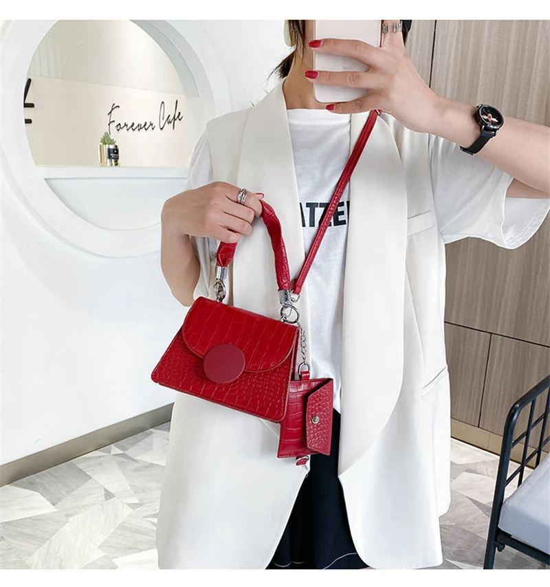 Fashion Solid Color Bags For Women Pu Leather Messenger Bag Casual Shoulder Bag Lady Handbag Card Holder 2 Sets Of Handbags
Fashion Solid Color Bags For Women Pu Leather Messenger Bag Casual Shoulder Bag Lady Handbag Card Holder 2 Sets Of Handbags
