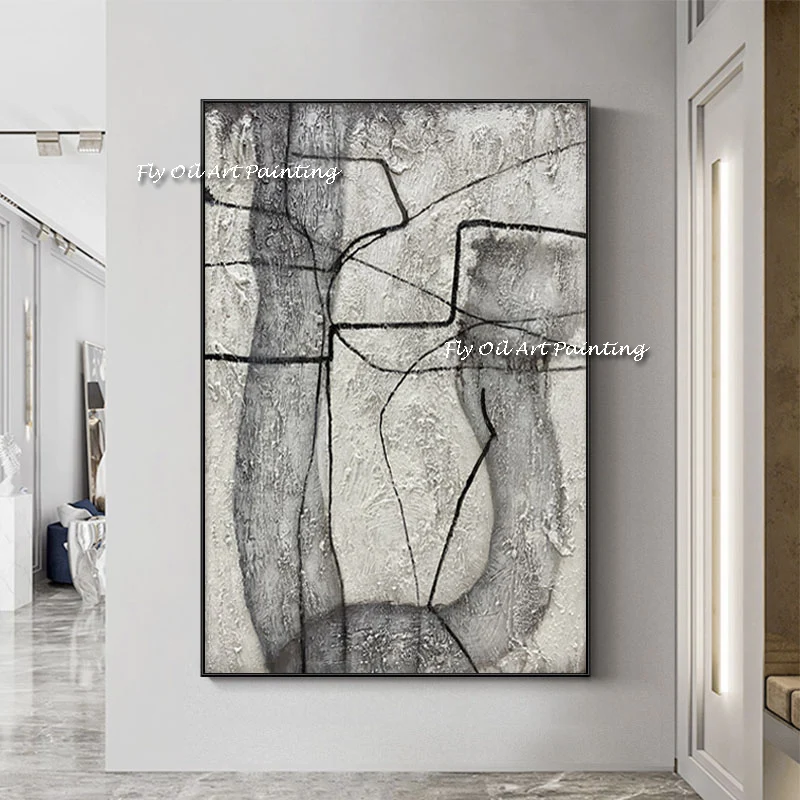 Grey large size abstract 100% Hand Painted Simple Oil Painting picture Wall Art Picture Modern Home Decoration
Grey large size abstract 100% Hand Painted Simple Oil Painting picture Wall Art Picture Modern Home Decoration