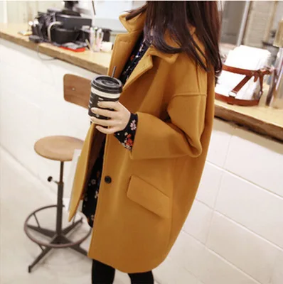 The new women's clothing woolen cloth coat loose big yards long in fashionable cultivate one's morality show thin cloth coat
The new women's clothing woolen cloth coat loose big yards long in fashionable cultivate one's morality show thin cloth coat