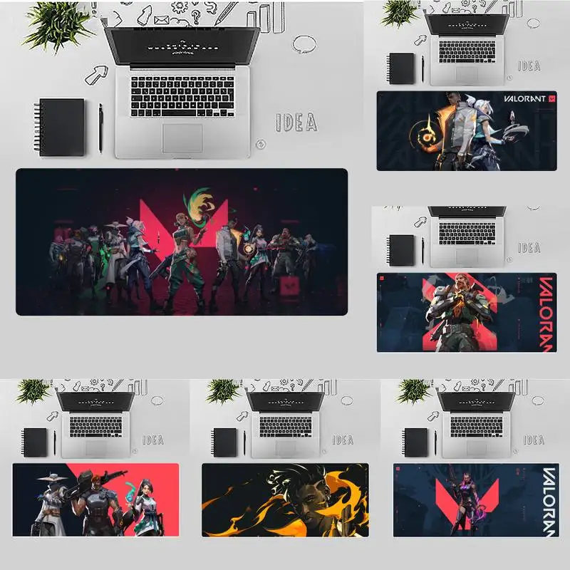 Игровой коврик для мыши Valorant с фиксирующимся краем для ПК, настольная игра, для офиса, работы, для геймеров, большой коврик для мыши, нескольз... 
Игровой коврик для мыши Valorant с фиксирующимся краем для ПК, настольная игра, для офиса, работы, для геймеров, большой коврик для мыши, нескольз...