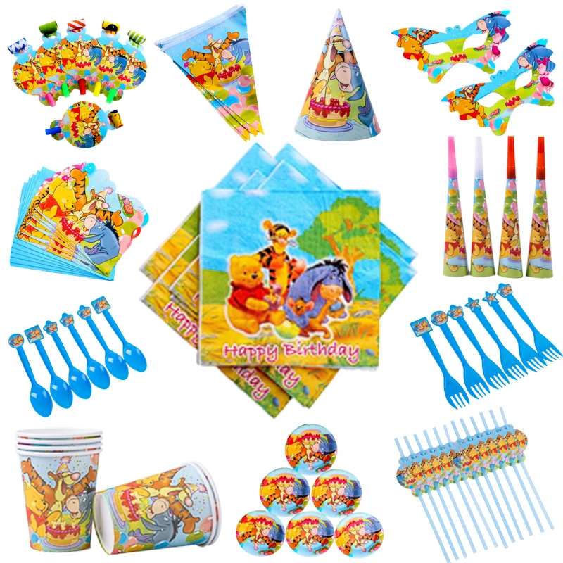 Children's Birthday Party Supplies Winnie The Pooh Cartoon Theme Set Baby Birthday Party Supplies Cups Dish Straw Tablecloth
Children's Birthday Party Supplies Winnie The Pooh Cartoon Theme Set Baby Birthday Party Supplies Cups Dish Straw Tablecloth