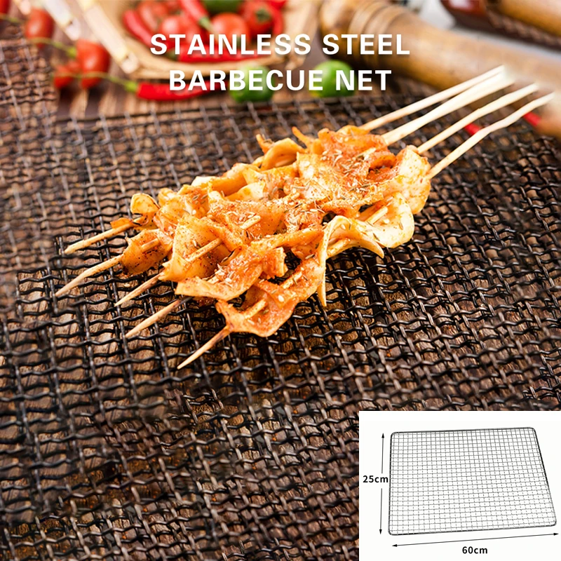 BBQ Grill Mesh Wire Steaming Rack Stainless Steel Non-Stick Baking Tray Bakeware Cake Bread Cooling Rack Vegetable meat BBQ Tool
BBQ Grill Mesh Wire Steaming Rack Stainless Steel Non-Stick Baking Tray Bakeware Cake Bread Cooling Rack Vegetable meat BBQ Tool