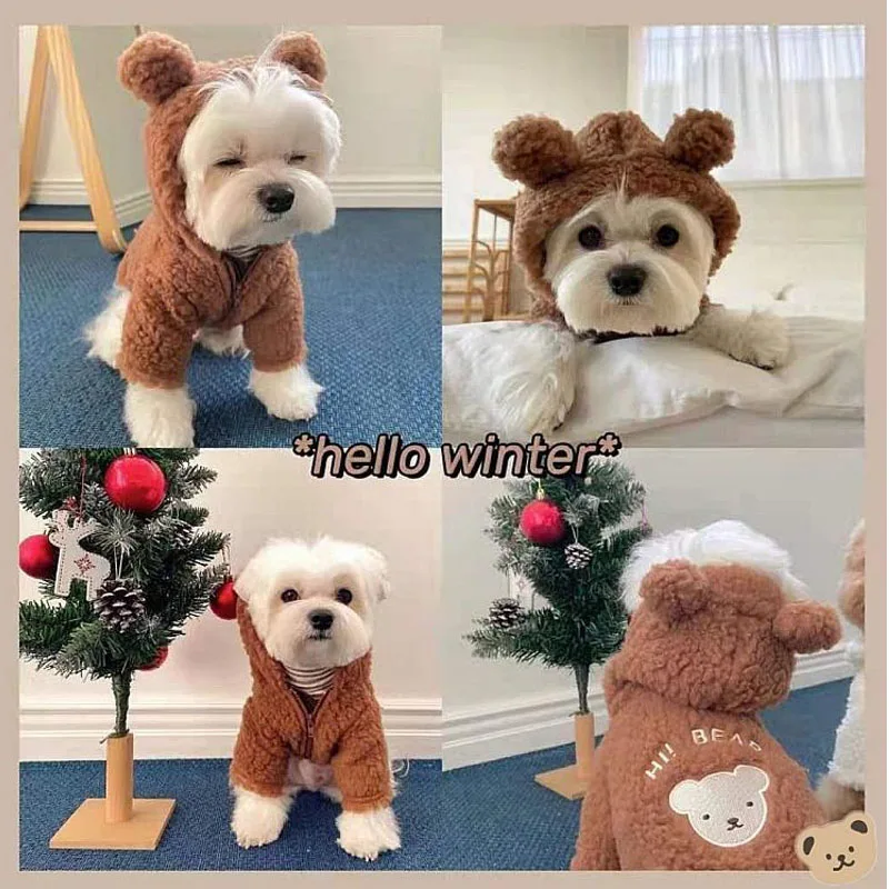 Dog Hoodies Cute Bear Autumn and Winter Clothes French Bulldog Clothes Warm Fun and Fashion Coat for Dog Sweatshirts for Dogs
Dog Hoodies Cute Bear Autumn and Winter Clothes French Bulldog Clothes Warm Fun and Fashion Coat for Dog Sweatshirts for Dogs