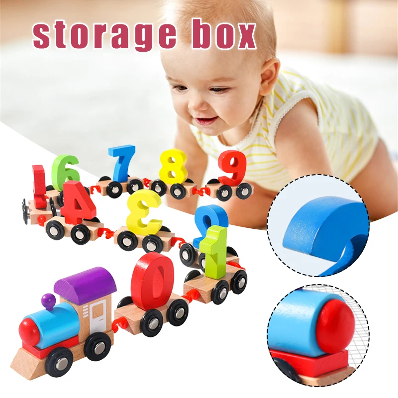 Wooden Digital Train Toy Trackless Drag Car Toy Set Early Education Christmas Child's Wooden Digital Train Toy Gift for Toddlers
Wooden Digital Train Toy Trackless Drag Car Toy Set Early Education Christmas Child's Wooden Digital Train Toy Gift for Toddlers