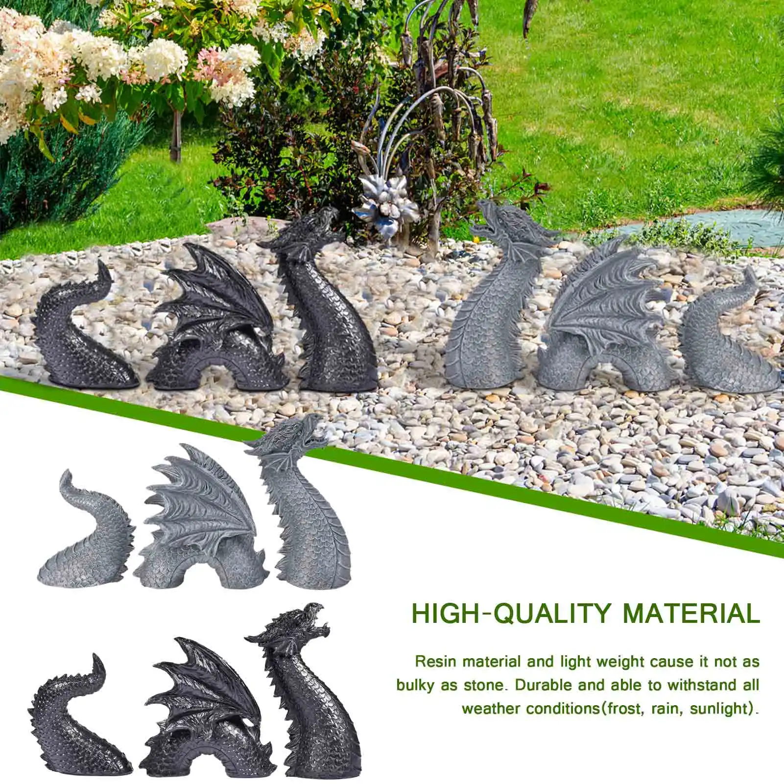 Dragon Garden Ornament Statue Durable Courtyard Home Outdoor Resin Craft Landscaping Tail Style Funny Miniatures Gardening 2021
Dragon Garden Ornament Statue Durable Courtyard Home Outdoor Resin Craft Landscaping Tail Style Funny Miniatures Gardening 2021