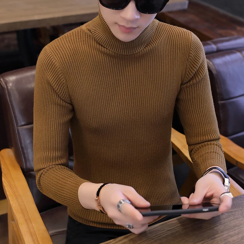 Autumn and winter turtleneck sweater men's sweater Korean version of the slim bottoming sweater Slim short sweater men's clothes
Autumn and winter turtleneck sweater men's sweater Korean version of the slim bottoming sweater Slim short sweater men's clothes