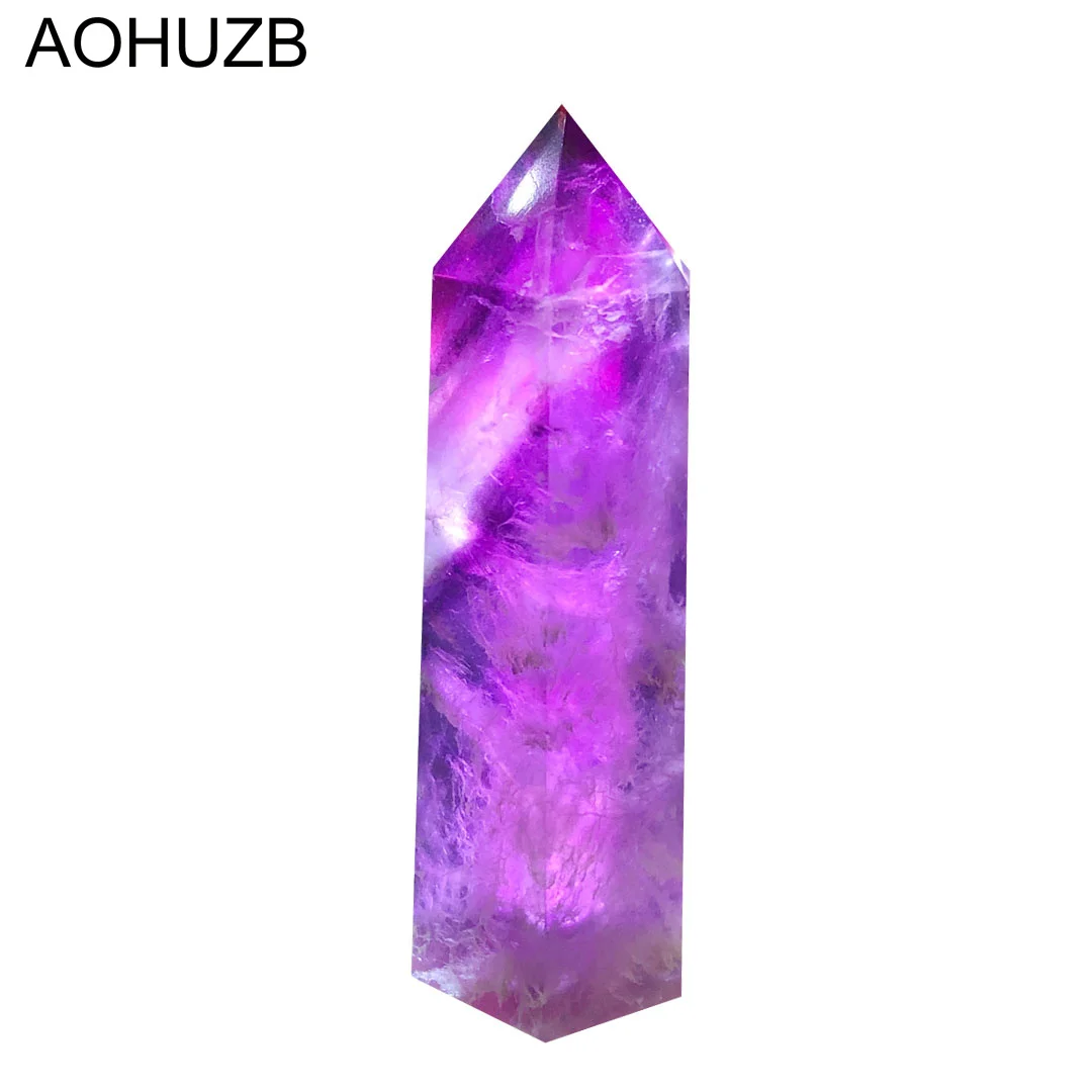 Natural Crystals Quartz High Quality Purple Fluorite Points Tower Energy Reiki Healing Room Home Office Decoration Gemstone 
Natural Crystals Quartz High Quality Purple Fluorite Points Tower Energy Reiki Healing Room Home Office Decoration Gemstone