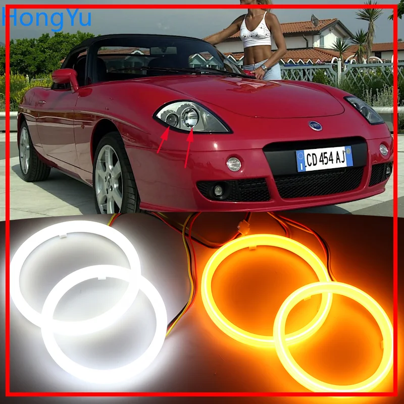 Cotton LED Angel Eye Halo Switchback Light Ring lamp DRL White / Amber for Fiat Barchetta 1995-2005
Cotton LED Angel Eye Halo Switchback Light Ring lamp DRL White / Amber for Fiat Barchetta 1995-2005