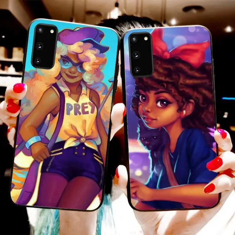 

Afro Girls Phone Case For Samsung S20 S10 S21 S30 Plus S9 S10PLUS S20FE S21ULTRA