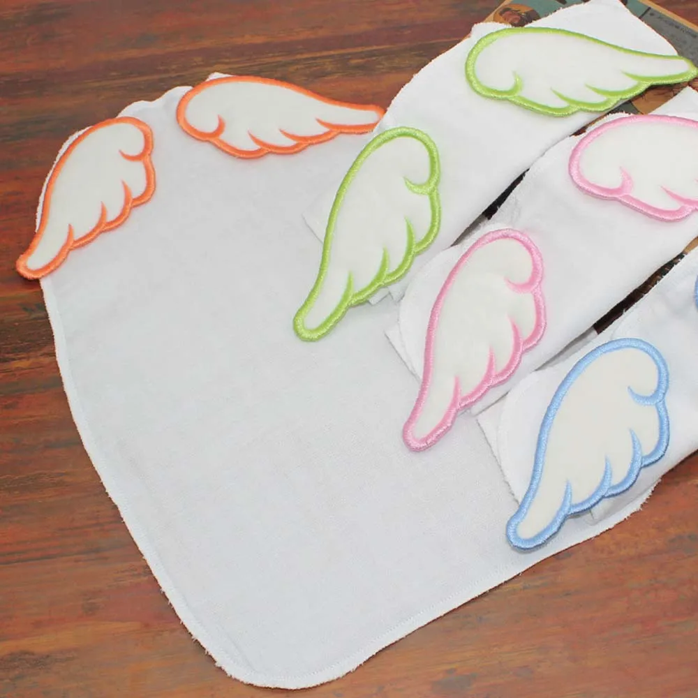

New Four-layer Gauze Children's Sweat Towel Cotton Style Pad Back Towel Baby 7 Colors Wings Sweat-absorbent Towel