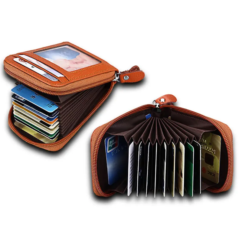 New Vintage Genuine Leather Men's Wallet Credit Card Holder RFID Blocking Zipper Money Pouch Card Protect Case Pocket Purse
New Vintage Genuine Leather Men's Wallet Credit Card Holder RFID Blocking Zipper Money Pouch Card Protect Case Pocket Purse