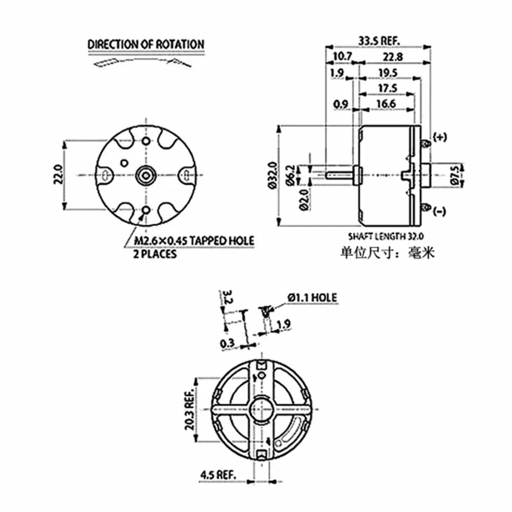 DC Motor 3v 6v 12v WRF 500TB 12650 For Blender Humidifier Spray Machine Valve Power Forward Rotation 1pcs Electronic Component
DC Motor 3v 6v 12v WRF 500TB 12650 For Blender Humidifier Spray Machine Valve Power Forward Rotation 1pcs Electronic Component
