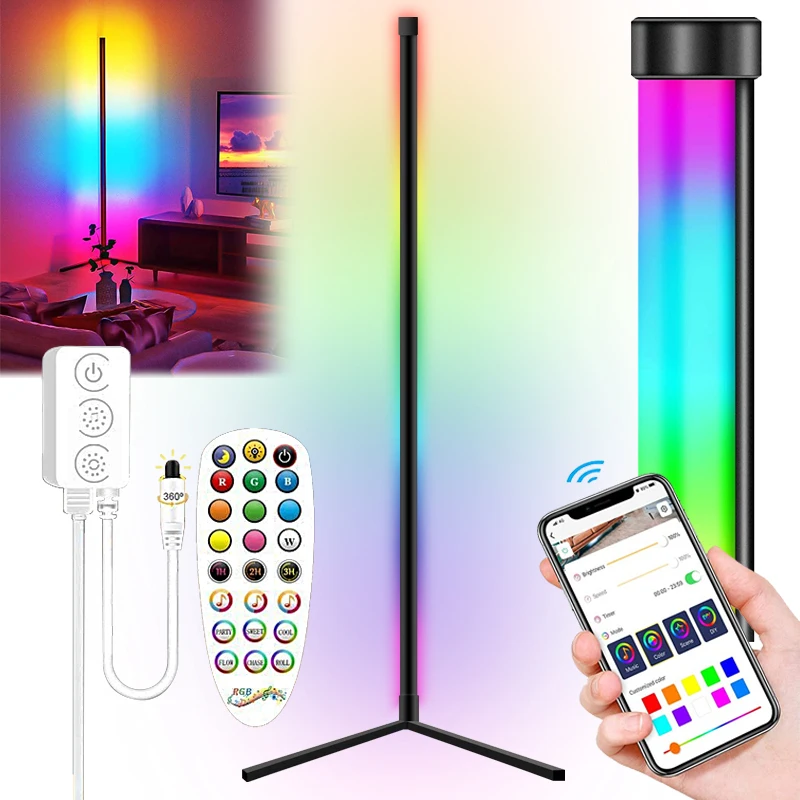 Modern LED Floor Lamp RGB Floor Light 61 Inch Colorful Color Lights Bedroom Atmosphere Lighting Club Indoor Room Decor Lamp
Modern LED Floor Lamp RGB Floor Light 61 Inch Colorful Color Lights Bedroom Atmosphere Lighting Club Indoor Room Decor Lamp