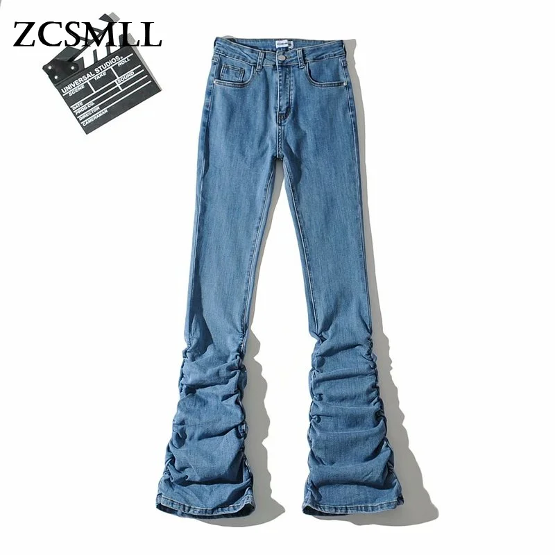 ZCSMLL Women's 2021st Autumn New Style Net Red High-waist Stretch Slim-fit Folds Mopping Denim Women Trousers
ZCSMLL Women's 2021st Autumn New Style Net Red High-waist Stretch Slim-fit Folds Mopping Denim Women Trousers