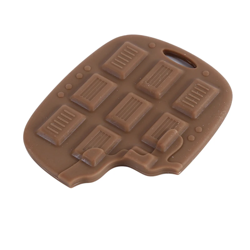 Baby Silicone Teether Chocolate Biscuit Grinding Equipment Teeth Chew Care Products 2021 New Hot Sale | Мать и ребенок