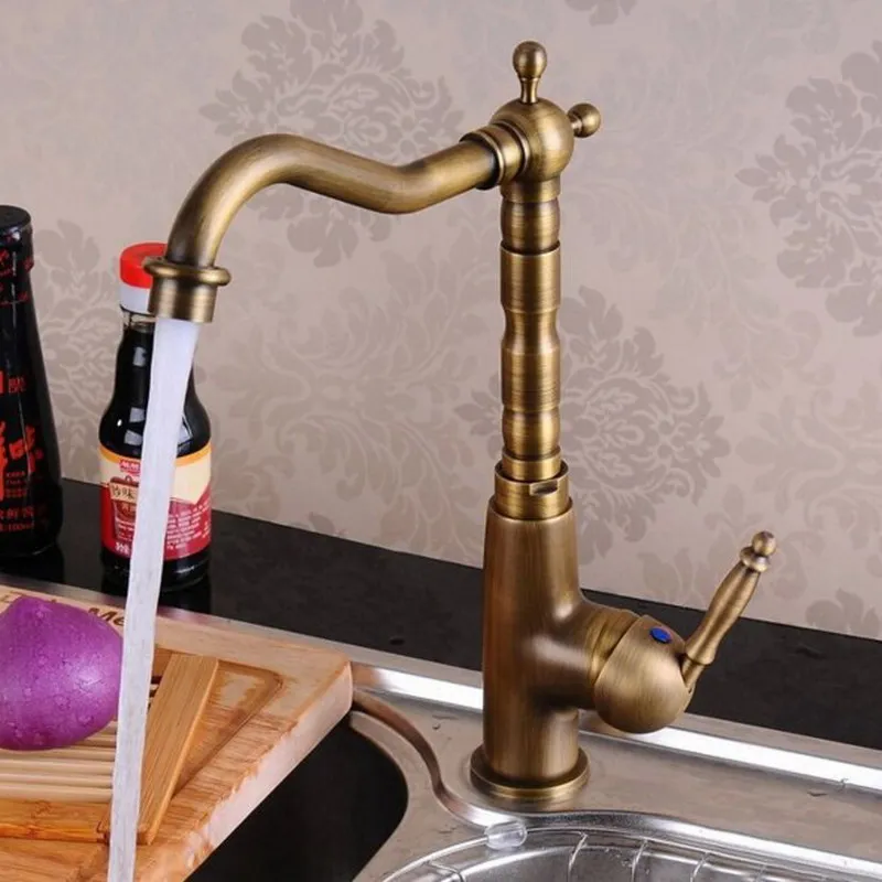 Swivel Spout Water Tap Antique Brass Single Handle Single Hole Kitchen Sink & Bathroom Faucet Basin Mixer Tap asf003
Swivel Spout Water Tap Antique Brass Single Handle Single Hole Kitchen Sink & Bathroom Faucet Basin Mixer Tap asf003