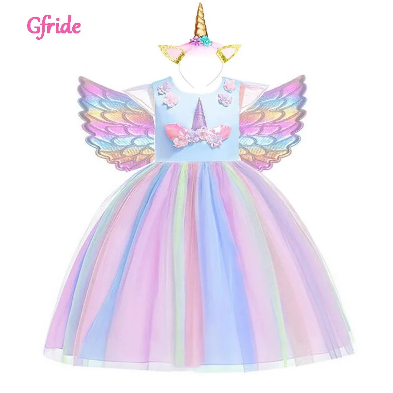 Summer Princess Girls Unicorn Costumes Kids Flowers Tutu Unicorn Dress With Headband Wings Fancy Birthday Theme Party Clothing
Summer Princess Girls Unicorn Costumes Kids Flowers Tutu Unicorn Dress With Headband Wings Fancy Birthday Theme Party Clothing