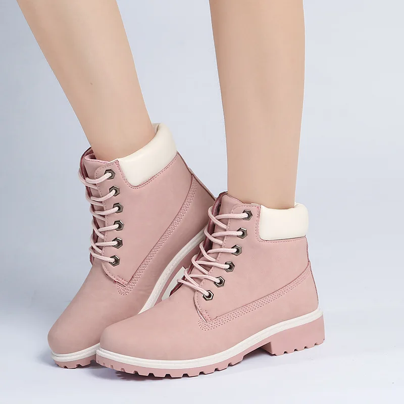 Fashion Martin Boots Women Winter Ankle Boots PU Leather Work Shoes Round Toe Front Lace-Up Ladies Short Booties botas mujer
Fashion Martin Boots Women Winter Ankle Boots PU Leather Work Shoes Round Toe Front Lace-Up Ladies Short Booties botas mujer