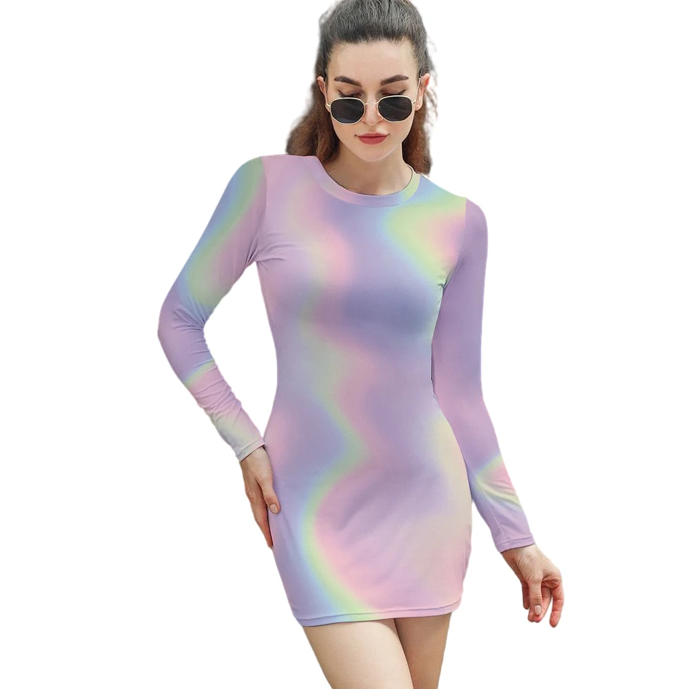 Water Ripple Printing O-Neck Mini Dress Women's Fall 2021 New Printed Round Neck Long Sleeve Top Package Hip Tight Skirt
Water Ripple Printing O-Neck Mini Dress Women's Fall 2021 New Printed Round Neck Long Sleeve Top Package Hip Tight Skirt