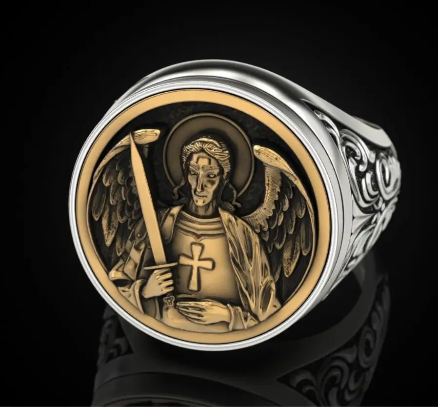 BAOSHINA Vintage Norse Mythology Style Carved Knight Men's Ring Hip Hop Fashion Jewelry Male Hand Accessories Size 6-13
BAOSHINA Vintage Norse Mythology Style Carved Knight Men's Ring Hip Hop Fashion Jewelry Male Hand Accessories Size 6-13