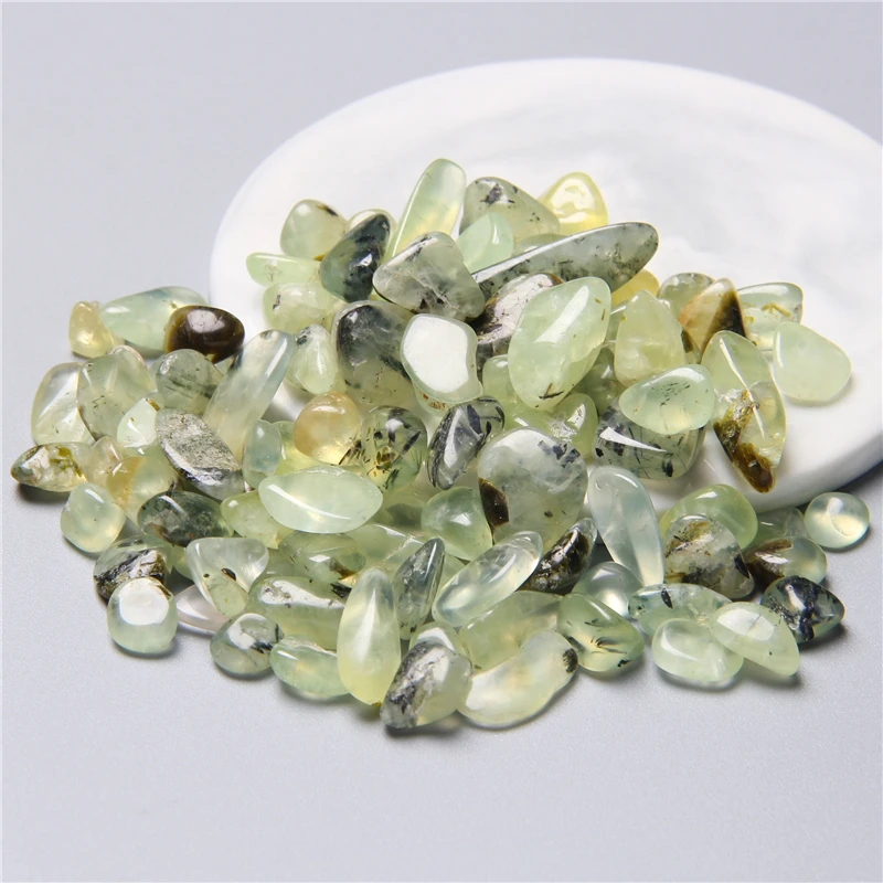 Natural Prehnites Stone Quartz Crystal gravel chips beads Stone Rock Chips Healing Natural Stone and Mineral Health Decoration 
Natural Prehnites Stone Quartz Crystal gravel chips beads Stone Rock Chips Healing Natural Stone and Mineral Health Decoration