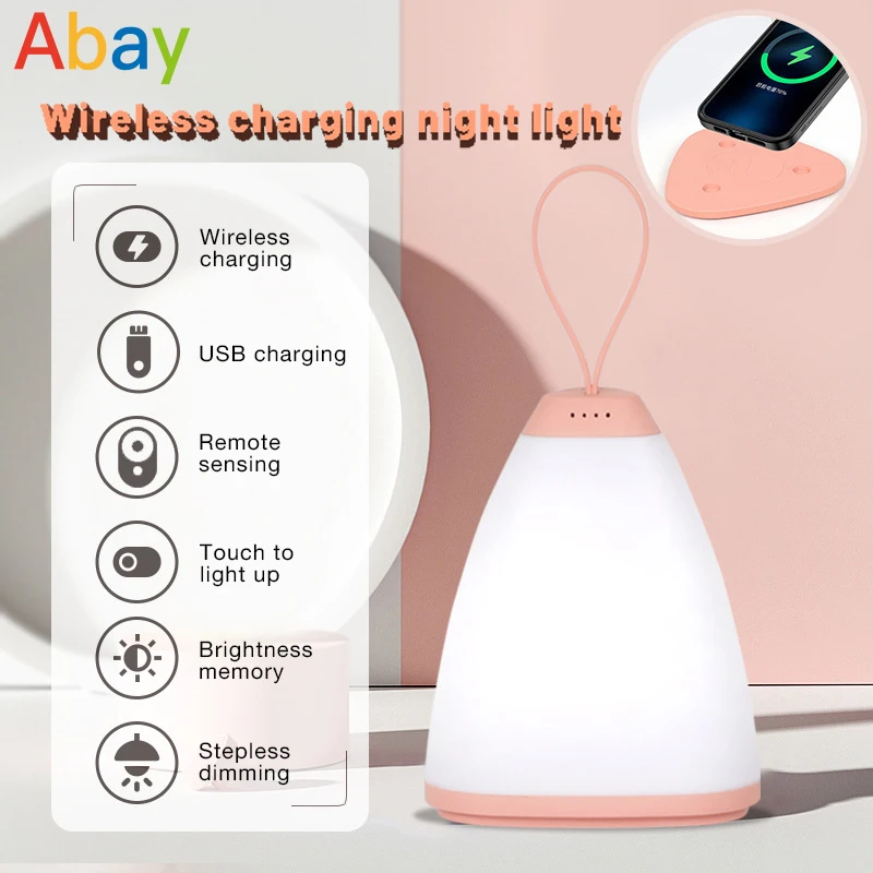 Remote Control Hand Lamp Usb Stepless Dimming Wireless Charging Portable Led Reading Eye Protection Touch Bedside Night Light
Remote Control Hand Lamp Usb Stepless Dimming Wireless Charging Portable Led Reading Eye Protection Touch Bedside Night Light