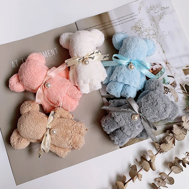Creative Towels Bear shape Hand Towels with Mesh bag Face Washing Towel Party Wedding Gifts 30x30cm
Creative Towels Bear shape Hand Towels with Mesh bag Face Washing Towel Party Wedding Gifts 30x30cm