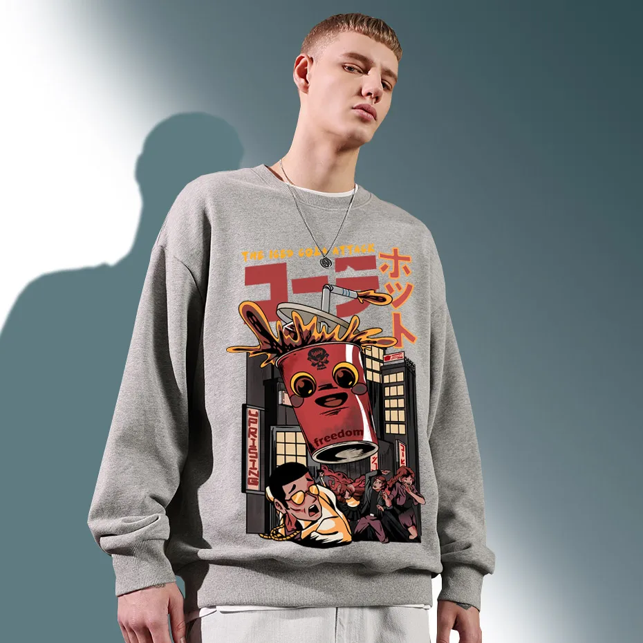 Japanese Hoodies Harajuku Cartoon Cola Demonization Sweatshirts Men Hip Hop Monster Streetwear Cotton HipHop Hoodies, Sweatshirt
Japanese Hoodies Harajuku Cartoon Cola Demonization Sweatshirts Men Hip Hop Monster Streetwear Cotton HipHop Hoodies, Sweatshirt