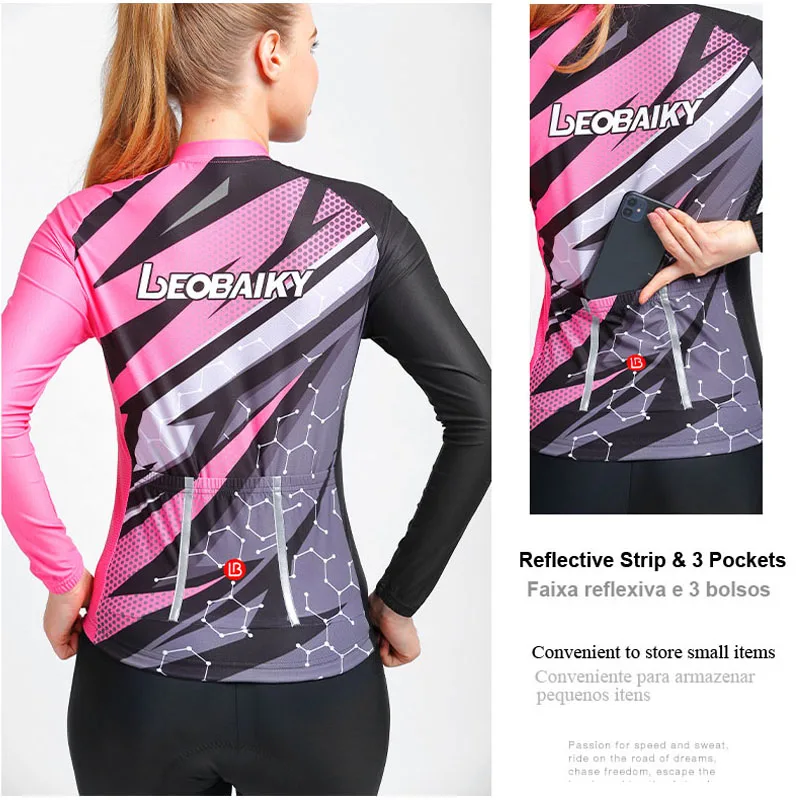Pro Team Cycling Jersey Women Summer Long Sleeve Bicycle Shirts Mtb Road Bike Tops Sportswear Riding Clothes Roupa Ciclismo 2021
Pro Team Cycling Jersey Women Summer Long Sleeve Bicycle Shirts Mtb Road Bike Tops Sportswear Riding Clothes Roupa Ciclismo 2021