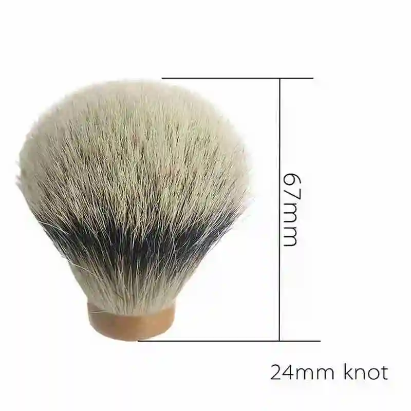 

Men Safety Razor Shaving Brush Silver Tip Badger Hair Brush Head Men's Beard Soft Bristles Knot