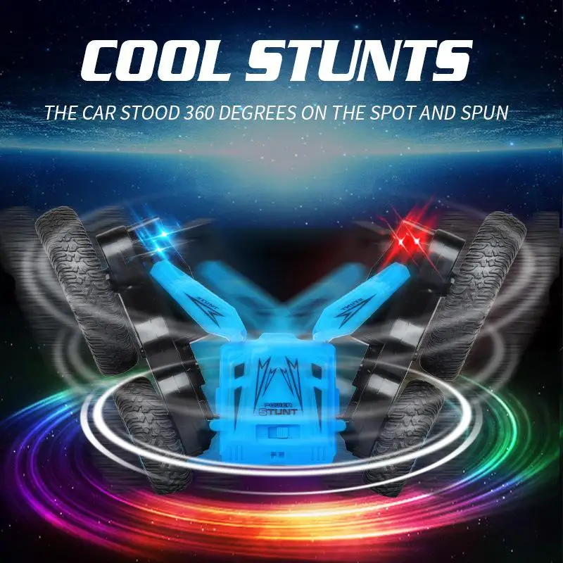 GloryStar 2.4g Double-sided Stunt Toy Car Watch Remote Control Colorful Light 360 Degree Rotating Kids Stunt Car
GloryStar 2.4g Double-sided Stunt Toy Car Watch Remote Control Colorful Light 360 Degree Rotating Kids Stunt Car