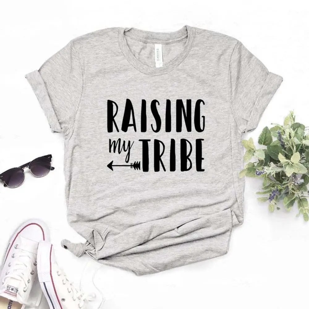 Raising My Tribe Women tshirt Cotton Hipster Funny t-shirt Gift Lady Yong Girl 6 Color Top Tee ZY-614
Raising My Tribe Women tshirt Cotton Hipster Funny t-shirt Gift Lady Yong Girl 6 Color Top Tee ZY-614