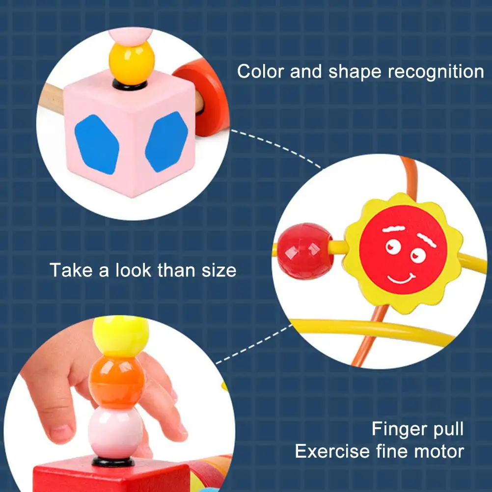 Wooden Bead Mazes Roller Toy for Kids Classic Circle Toy Colorful Bead Educational Toy Birthday Gift for Children
Wooden Bead Mazes Roller Toy for Kids Classic Circle Toy Colorful Bead Educational Toy Birthday Gift for Children