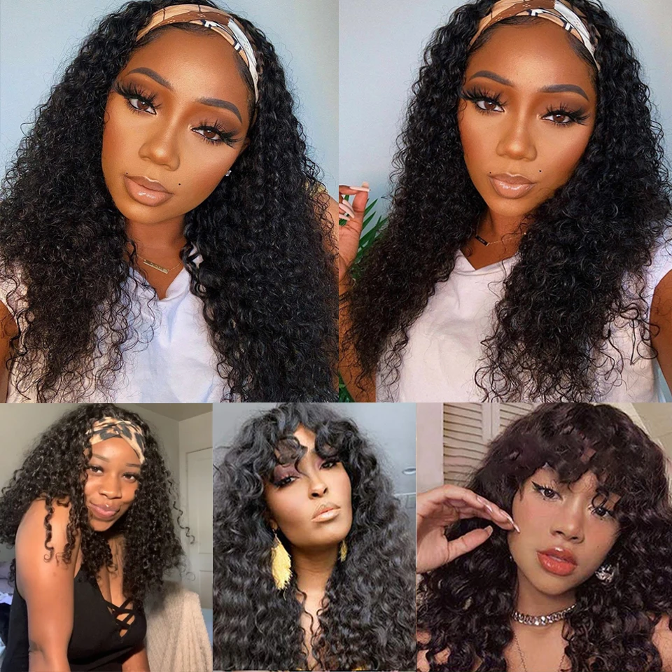 Brazilian Kinky Curly Remy Headband Wigs Human Hair For Black Women Natural Hair No Lace Scalp Top Human Hair Wigs With Bangs 
Brazilian Kinky Curly Remy Headband Wigs Human Hair For Black Women Natural Hair No Lace Scalp Top Human Hair Wigs With Bangs