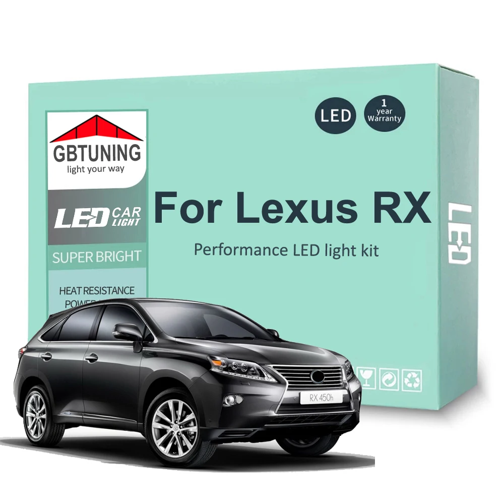 

LED Interior Light Bulb Kit For Lexus RX 300 330 350 270 400h 450h RX300 RX330 RX350 RX270 RX400h RX450 Car Reading Lamp Canbus