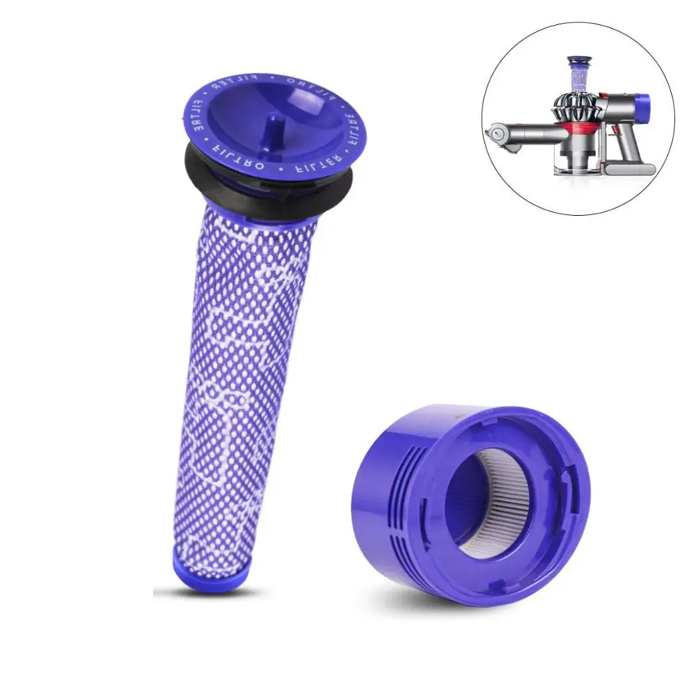 Сменный фильтр Dyson V8 Pre и Post совместимый для V7 Animal абсолютный беспроводной пылесос