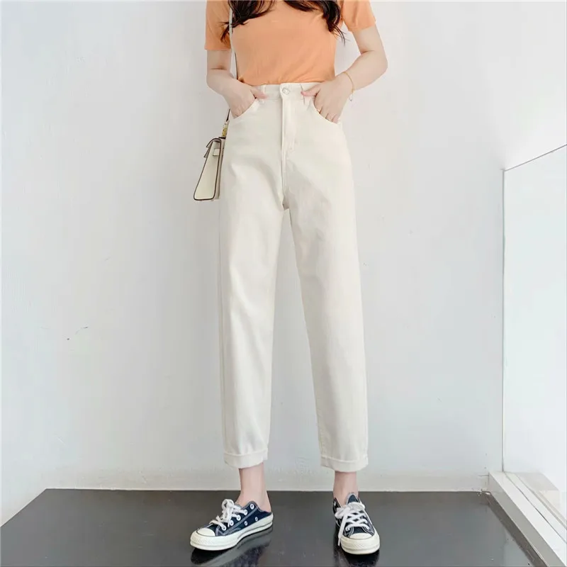 Summer new fashion women's washed high-stretch high-waisted jeans, solid color thin straight all-match cropped jeans women
Summer new fashion women's washed high-stretch high-waisted jeans, solid color thin straight all-match cropped jeans women