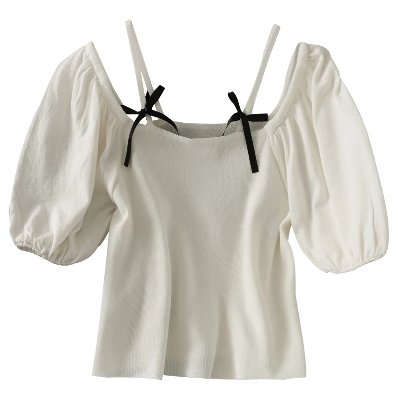 Women Fashion Slim Bodycon Knitted Short Sleeves Low Collar Blouse Lady Sweet Casual Outdoor Top Girls Elegant Daily Basic Shirt 
Women Fashion Slim Bodycon Knitted Short Sleeves Low Collar Blouse Lady Sweet Casual Outdoor Top Girls Elegant Daily Basic Shirt