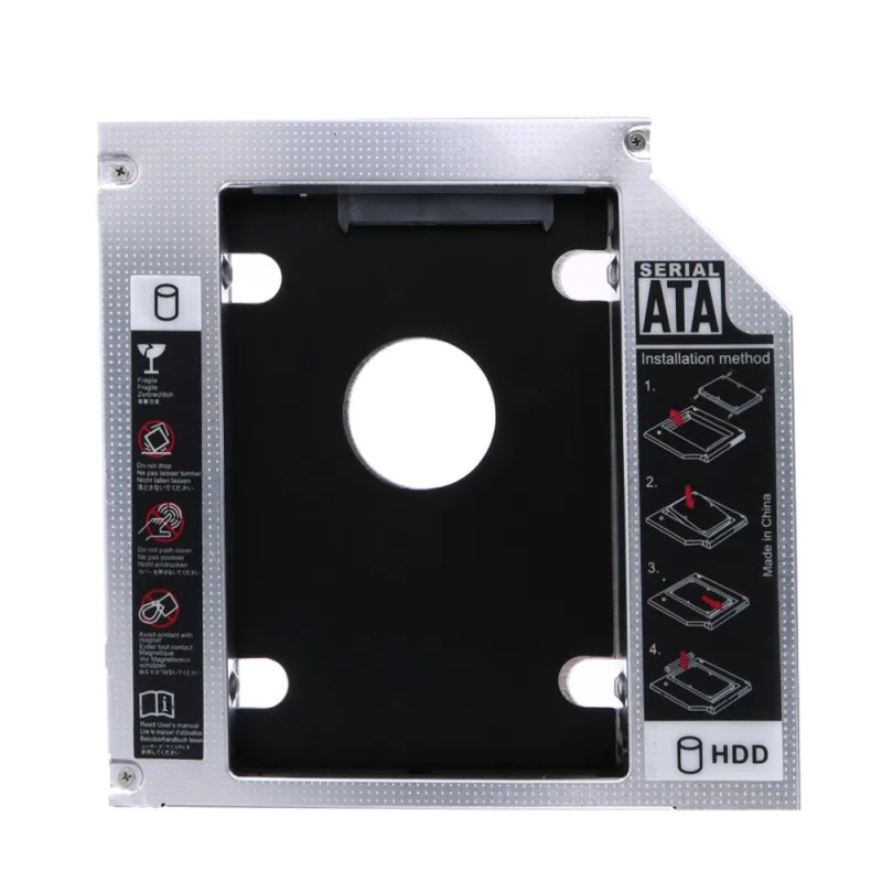 12 7 мм ноутбук HDD Caddy алюминиевый оптический привод Bay SATA 3 0 коробка для жесткого