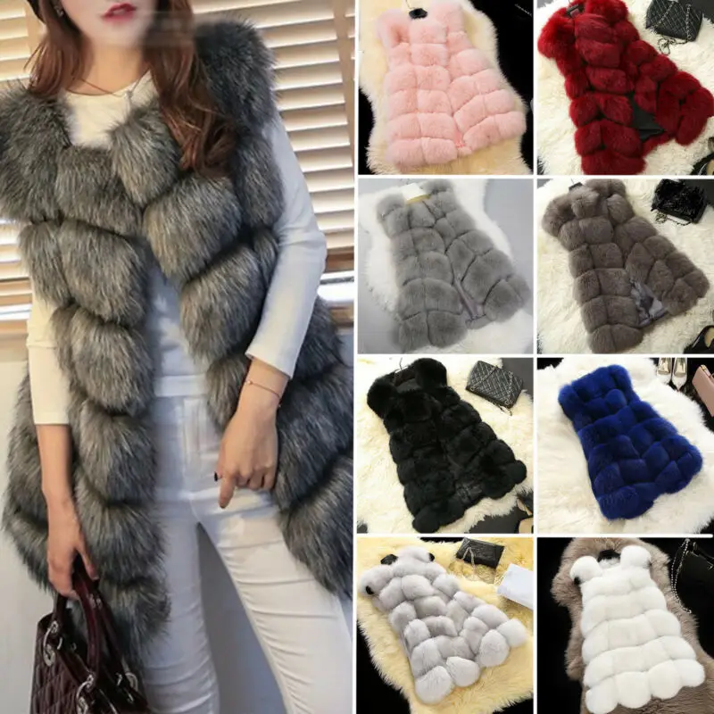 Women Ladies Faux Fur Splice Waistcoat Casual Coats Elegant Fashion Party Jacket
Women Ladies Faux Fur Splice Waistcoat Casual Coats Elegant Fashion Party Jacket
