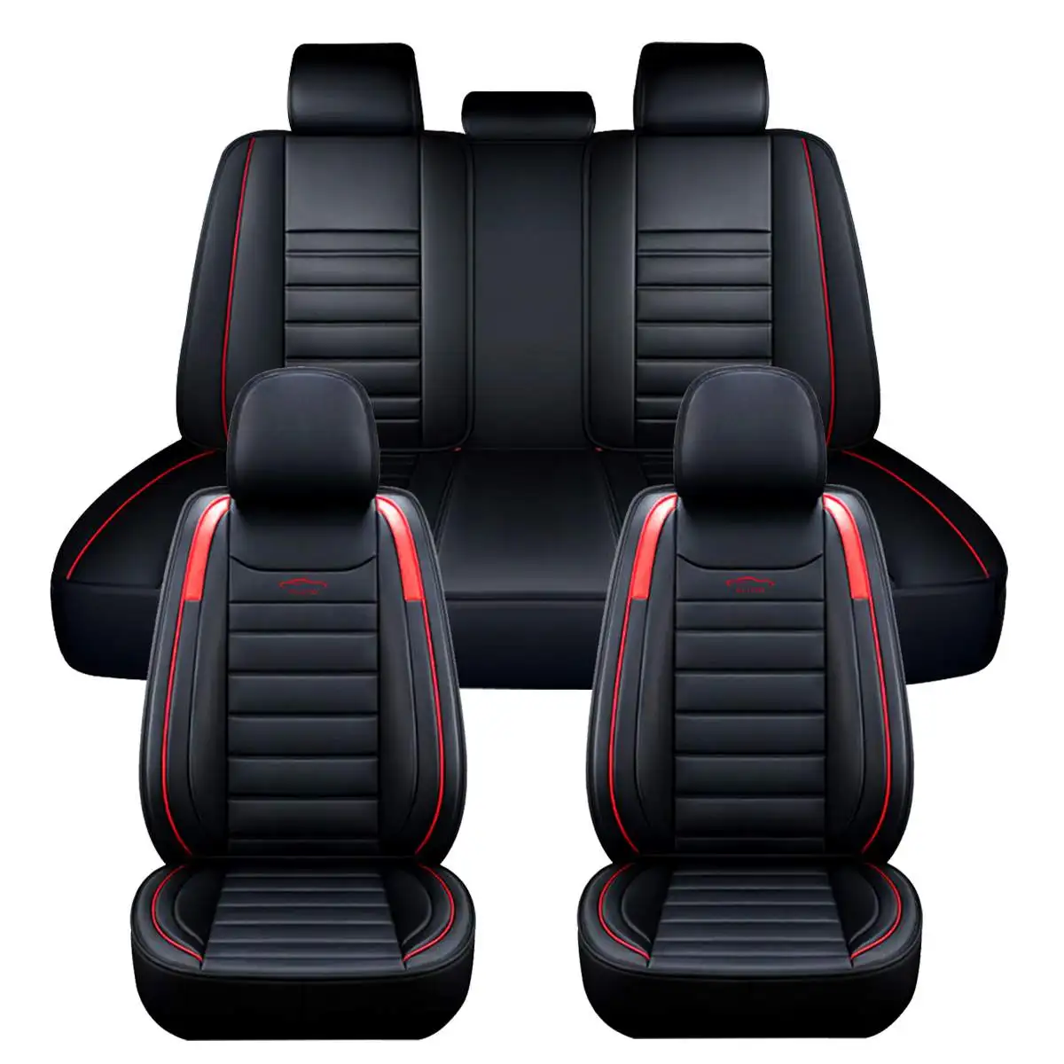11PCS 5 Seats Car Seat Covers PU Leather Full Set Seats Cover Front Rear Seat Cushion Cover Universal Truck SUV For Hyundai/Ford
11PCS 5 Seats Car Seat Covers PU Leather Full Set Seats Cover Front Rear Seat Cushion Cover Universal Truck SUV For Hyundai/Ford