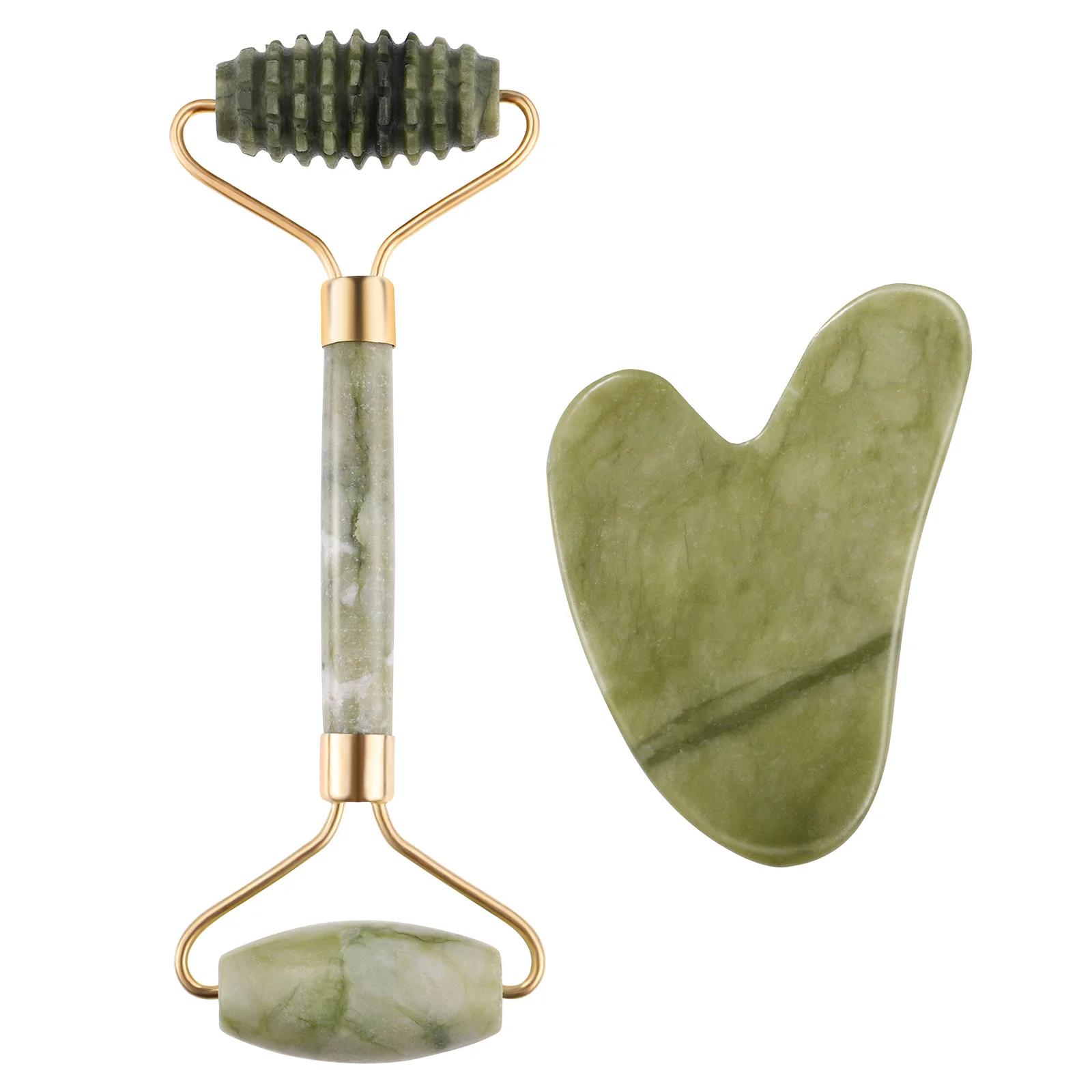 Lurrose Jade Face and Sand Scraping Set Skin Roller Massager Tool Facial Beauty Roller Massager for Slimming Firming Remove
Lurrose Jade Face and Sand Scraping Set Skin Roller Massager Tool Facial Beauty Roller Massager for Slimming Firming Remove