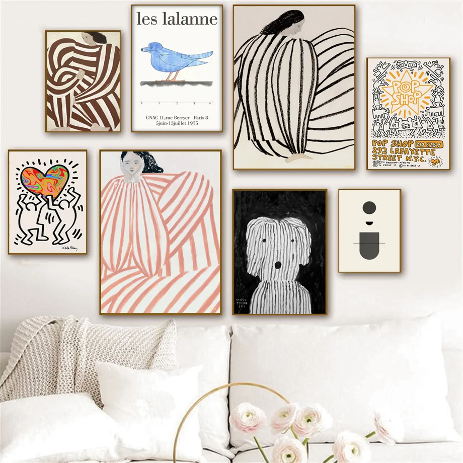 Retro Minimalist Abstract Lines Woman Dog Wall Art Canvas Painting Nordic Posters And Prints Wall Pictures For Living Room Decor
Retro Minimalist Abstract Lines Woman Dog Wall Art Canvas Painting Nordic Posters And Prints Wall Pictures For Living Room Decor