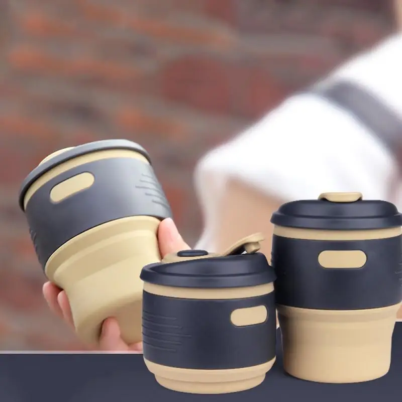 350ML Portable Travel Cup Retractable Folding Silicone Coffee Cup Milk Tea Cup With Lid Outdoor Sport Water Drinking Cup 5 Color
350ML Portable Travel Cup Retractable Folding Silicone Coffee Cup Milk Tea Cup With Lid Outdoor Sport Water Drinking Cup 5 Color